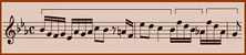 ...ещё одним ярким примером может служить тема фуги ми-бемоль-мажор из Первого тома Хорошо Темперированного Клавира...