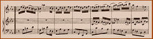 ...Соната для скрипки и чембало до-минор, часть Allegro...