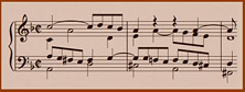 ...каданс буквально разрезает тему на два её основных элемента, но уже в такте 33, во время стреттного вступления темы в басу, ударение явным образом смещается — на второй такт темы...